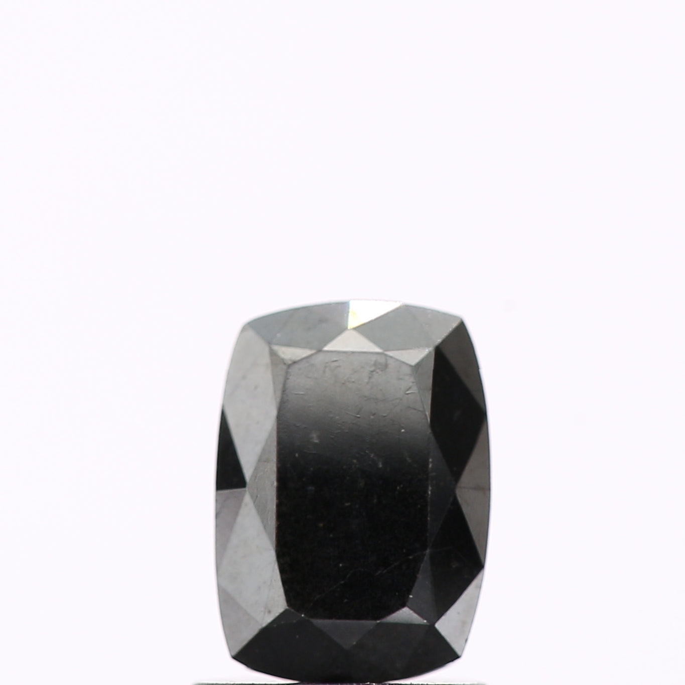 1.00 Ct Natural Black Cushion Full Cut Loose Diamond for Jewelery